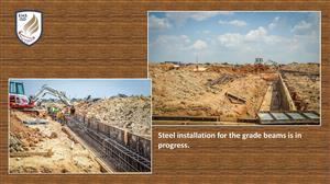 installation of steel beams